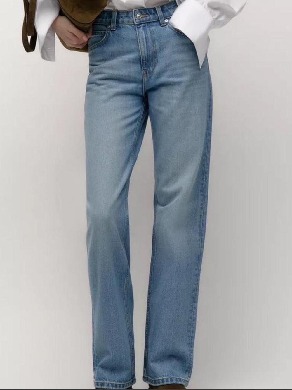 Zara Blue Straight Leg Jeans